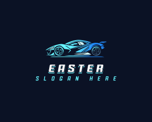 Race - Futuristic Race Car logo design