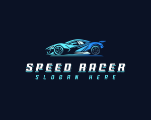 Race - Futuristic Race Car logo design