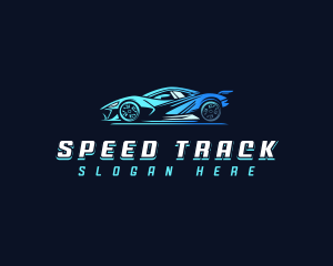 Race - Futuristic Race Car logo design