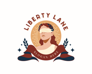 Legal Justice Woman logo design