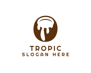 Coconut Tropical Drink logo design