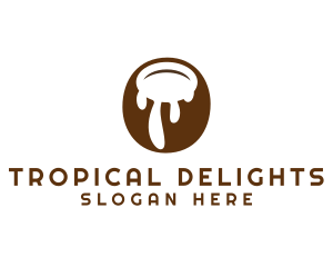 Coconut Tropical Drink logo design