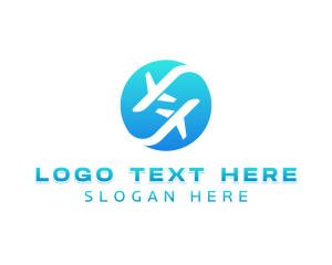 Logistics - Aviation Jet Plane logo design