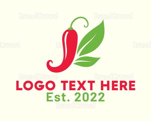 Spicy Chili Butterfly Logo