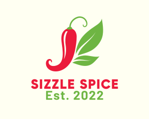 Spicy Chili Butterfly logo design