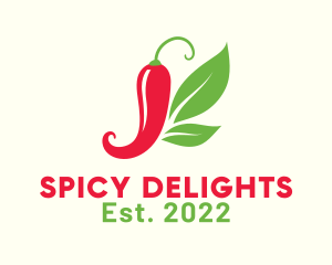 Spicy Chili Butterfly logo design