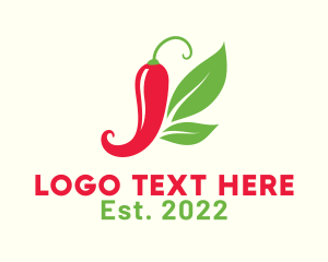 Sizzling - Spicy Chili Butterfly logo design