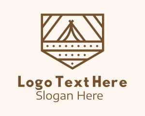 Outdoor Camping Badge Logo