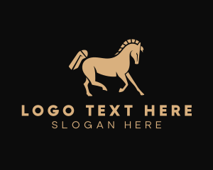 Thoroughbred - Equestrian Horse Breeding logo design