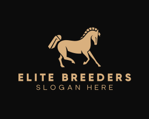 Equestrian Horse Breeding logo design