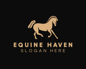 Stable - Equestrian Horse Breeding logo design