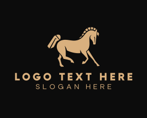 Stable - Equestrian Horse Breeding logo design