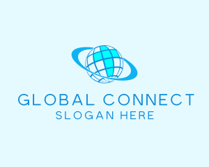 Global - Blue Global Cross logo design