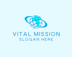 Mission - Blue Global Cross logo design