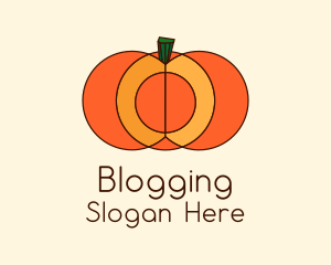 Geometric Pumpkin Vegetable Logo