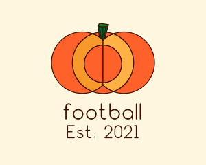 Market - Geometric Pumpkin Vegetable logo design