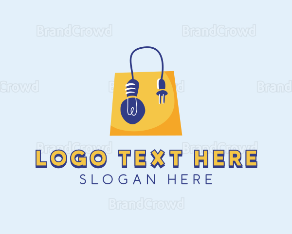 Light Bulb Shopping Bag Logo