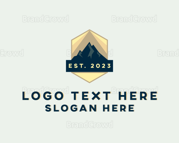 Mountain Climbing Adventure Logo