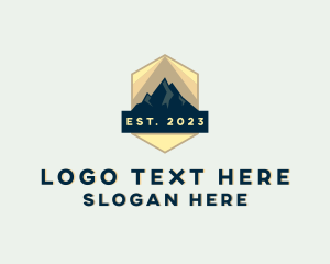 Mountain Climbing Adventure Logo