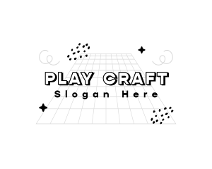 Playful Quirky Doodle Drawing logo design