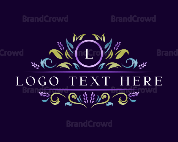 Floral Luxury Lavender Logo