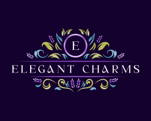 Floral Luxury Lavender logo design