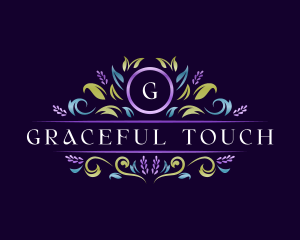 Floral Luxury Lavender logo design