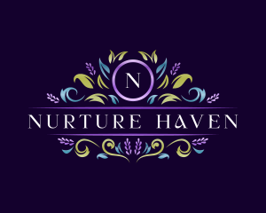 Floral Luxury Lavender logo design