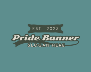 Retro Banner Business logo design