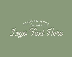 Elegant Script Apparel logo design