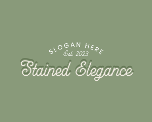 Elegant Script Apparel logo design