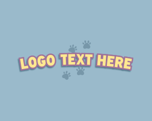 Kindergarten - Pet Paw Vet logo design