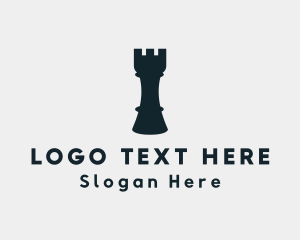 Strategist - Rook Chess Piece logo design