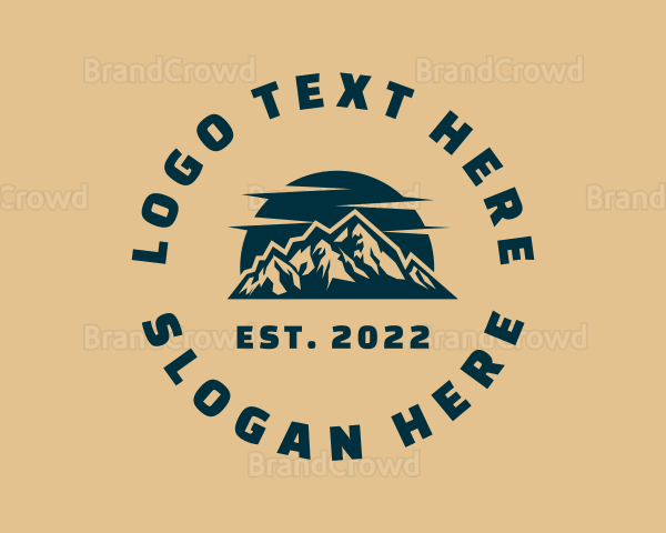 Mountaineering Outdoor Exploration Logo