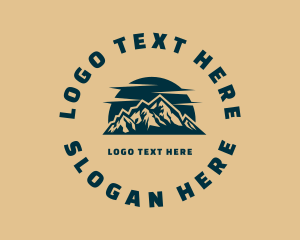 Mountaineering Outdoor Exploration Logo