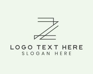 Letter Z - Minimalist Architect Letter Z logo design