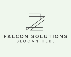 Minimalist Architect Letter Z logo design