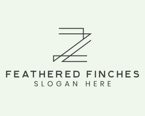 Minimalist Architect Letter Z logo design