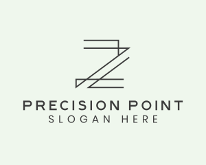 Minimalist Architect Letter Z logo design