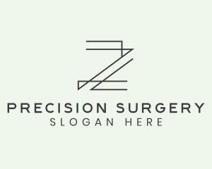 Minimalist Architect Letter Z logo design