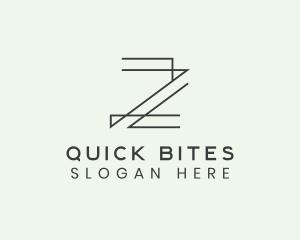 Minimalist Architect Letter Z logo design