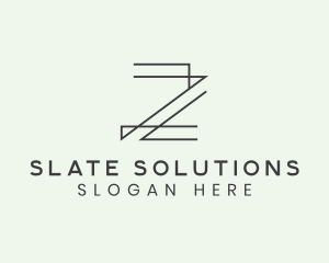 Minimalist Architect Letter Z logo design