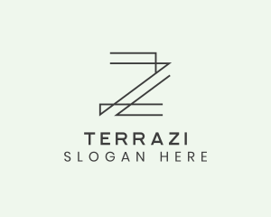 Minimalist Architect Letter Z logo design