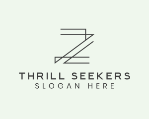 Minimalist Architect Letter Z logo design