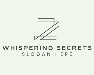 Minimalist Architect Letter Z logo design