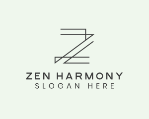 Minimalist Architect Letter Z logo design