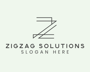 Minimalist Architect Letter Z logo design