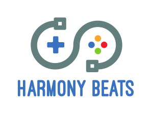 Streaming - Video Game Controller Infinity logo design