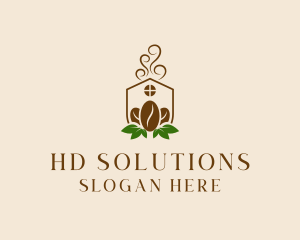 Organic Coffee Home logo design