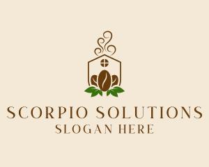 Organic Coffee Home logo design